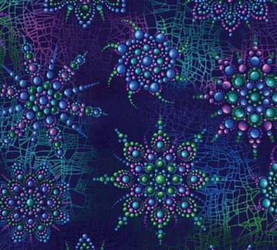 Insect Textles Cotton On Dragonfly Wings Dot Mandala Insect Fabric Print by Yard D582 ...