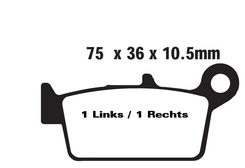 Bremsbeläge Bremsklötze EBC Typ MXS131 Sintermetall High End Offroad Race - Image 2 of 2