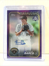 Topps 2024 Pro Debut Hunter Barco Purple Foil 153/299 Auto #PD-183 Marauders