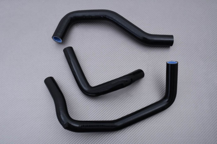 Kit durites radiateur silicone noir premium pour moto Kawasaki ZX636B 2004