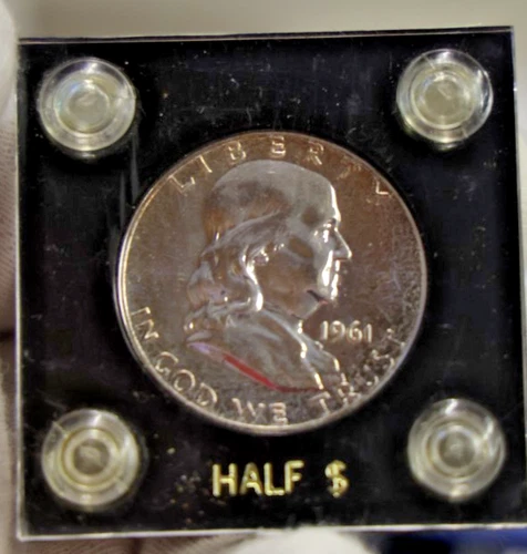 1961 US Franklin 50C Proof Nice Coin