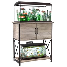 20-29 Gallon Aquarium Stand Metal Frame Fish Tank Stand with Cabinet Storage,...