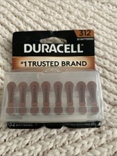 duracell 312 hearing aid batteries 32count