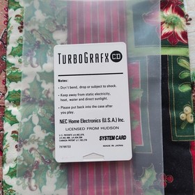Turbografx 16 CD System Card