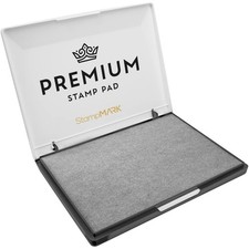 Premium Stamp Pad Extra Large 6"x8" for Traditional Rubber Stamps Grey