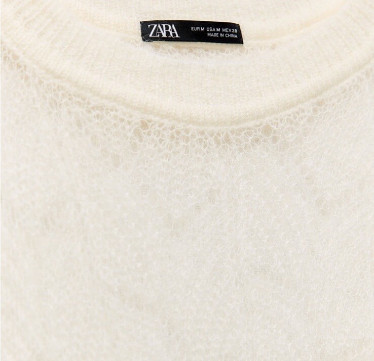 Zara Open Work Knit Cape image 8