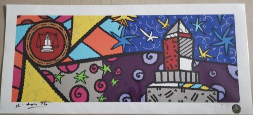 2010 Romero Britto "The Path To Justice" SIGNED WITH COA, Artist Proof #15/15 - Picture 1 of 6