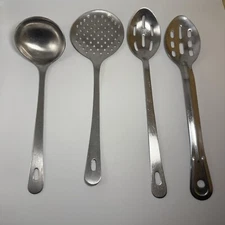 Stainless Steel Kitchen Utensils Lot Ladle Slotted Spoons Skimmer India China