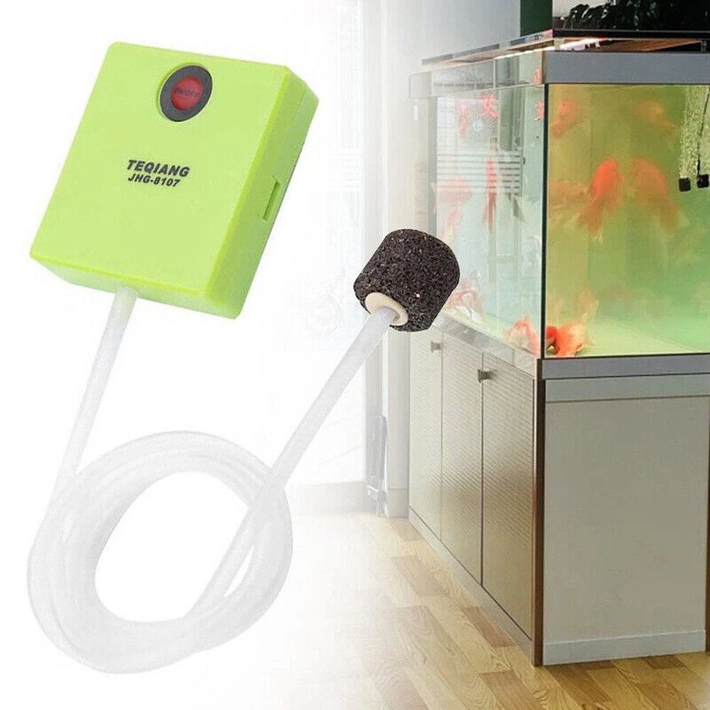 Aquarium Oxygen Aerator Air Pump Fish Tank Air Stone Battery