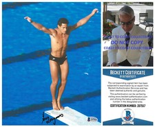 Greg Louganis Driver signed USA Olympic 8x10 Photo proof Beckett COA autograph