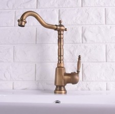 Antique Brass Swivel Kitchen Faucets Bathroom Faucet Sink Basin Mixer Tap