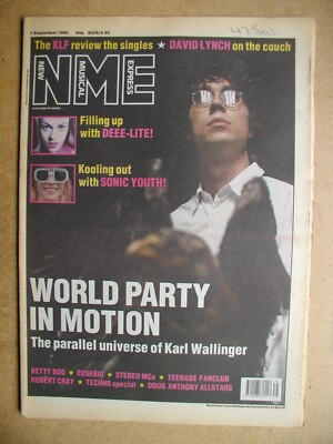 NME. 1 September, 1990. World Party, Deee-Lite, Sonic Youth etc