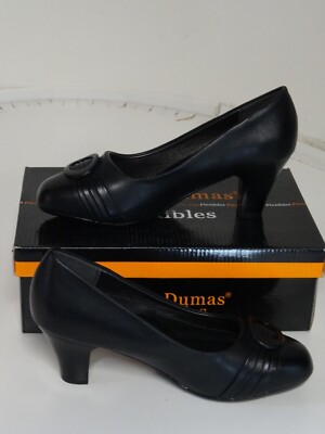 Pierre Dumas Flexibles Womens madrid-2 black pumps heels 7M