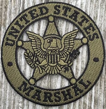 US Marshals Service - Special Edition “Woodfin” OD+V version patch-Very Rare