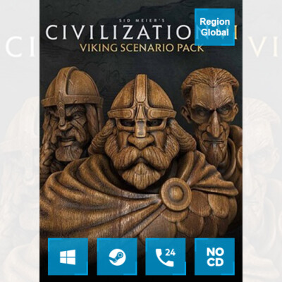 Sid Meier's Civilization VI 6 Vikings Scenario Pack DLC PC Steam Key Region Free