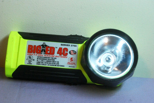 Pelican Big Ed Flashlight Model 3700 -- Good Condition