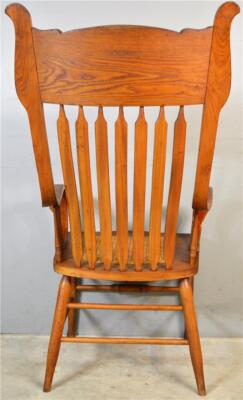 Rare Set of 6 Victorian Press Back Arm Chairs – Circa 1890s #21114