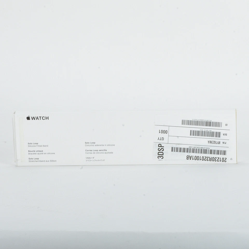Apple iWatch 42mm 44mm 45mm 5 6 7 8 9 SE pulseira de silicone solo - preta tamanho 9 - Imagem 4 de 4