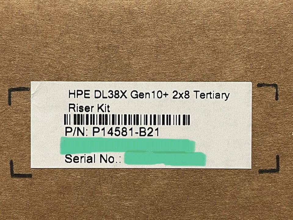 HPE P14581-B21 DL38X Gen10+ Plus and V2 x8/x8 PCI-e 4.0 Tertiary Riser Kit GPU - Image 4 of 4