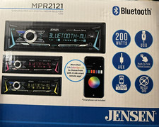 Jensen MPR2121 Bluetooth Media Player 200w iPhone Android MP3 AM FM USB Aux 6Ch