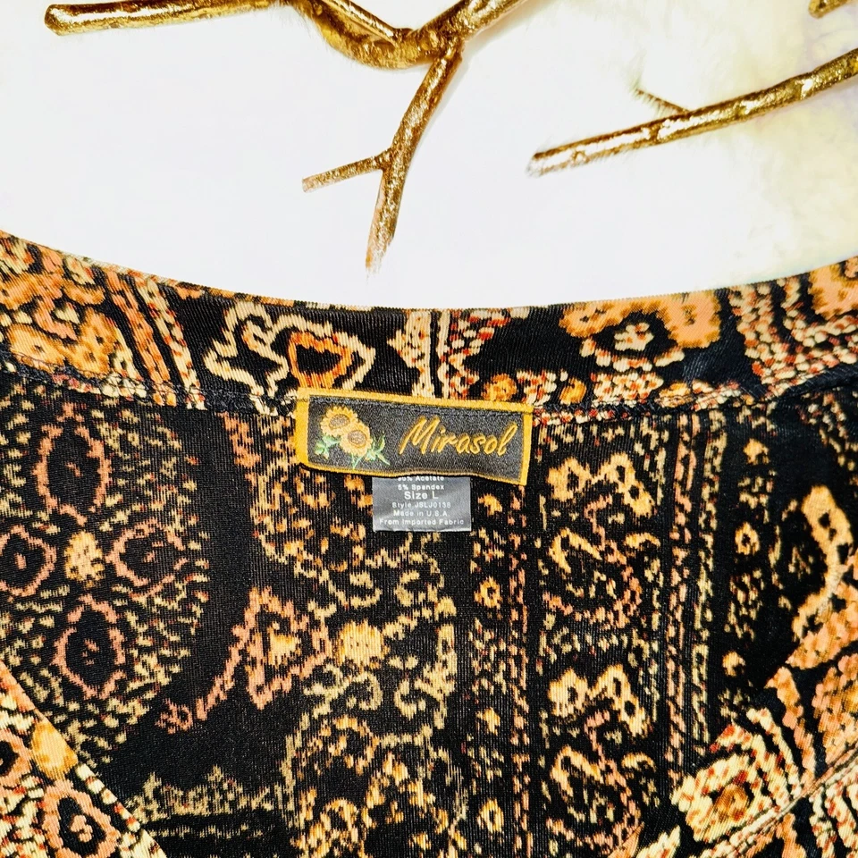 MIRASOL Sz большой 2 ПК открытый кардиган юбка комплект красивый художественное произведение * уникальный * - Изображение 3 из 4