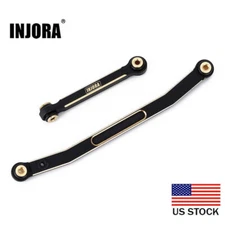 US,INJORA Black Coating Brass Steering Links for Axial SCX24 Upgrades