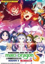 ENGLISH DUBBED Kobayashi-san Chi No Maid Dragon SEASON 2(1-12End) DVD All Region