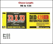 D.I.D DID 428 HD Standard Non Oring Drive Chain Natural with Clip Master Link