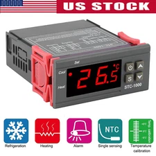 110V Universal STC-1000 Digital Temperature Controller Thermostat w/ NTC Sensor