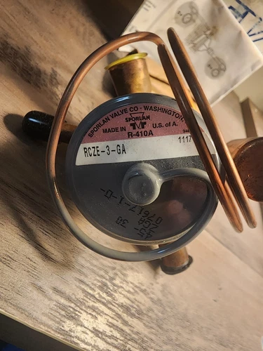 RCZE-3-GA 3/8" x 1/2" ODF Thermal Expansion Valve w/ 30" Capillary (3 Ton)