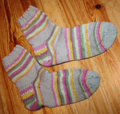 selbstgestrickte Socken * Gr. 31 - 32 * warme Wollsocken Handmade Selfmade