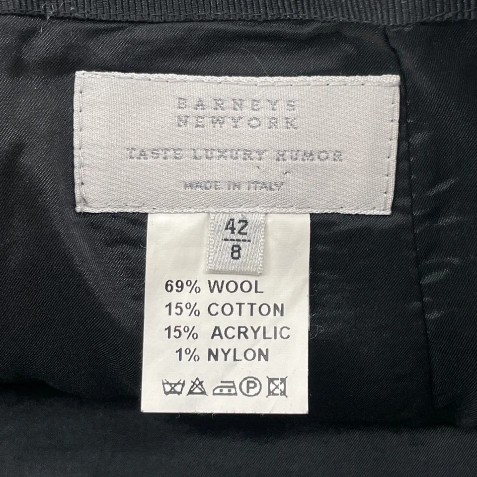 Saia lápis Barneys New York Taste Luxury Humor feminina 8 tweed lã sal/pimenta - Imagem 3 de 4