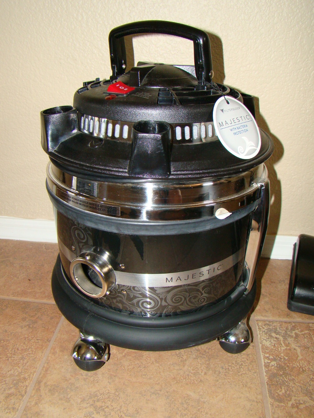 Filter Queen Majestic Vacuum Main Unit w/ Base & Caddy Only Runs