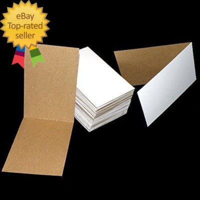 120 Cardboard Sleeves Folded Flat Vending 3'' X 4.5'' Sports Card Folders Mail Shi