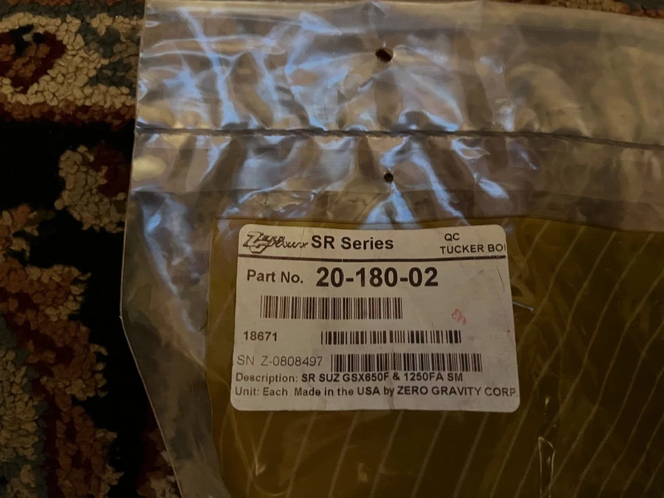 Zero Gravity SR 挡风玻璃适用于铃木 GSX 650F (2008-10)/GSX 1250FA (2011-2012) — 第 2/2 张图片