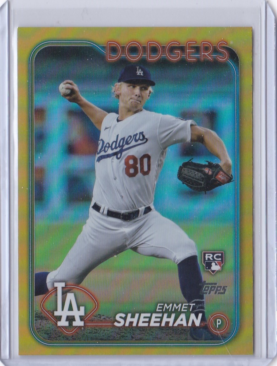 2024 Topps Gold Foil RC Emmet Sheehan #283 Los Angeles Dodgers