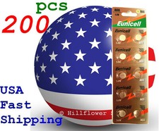 200 pcs AG6 LR69 TopU LR920 G6 371A 370 171 TT Card 1.5V 0 Hg Alkaline Battery