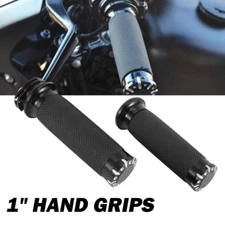 1'' Black Handlebar Hand Grips For Kawasaki Vulcan VN 800 900 1500 1600 1700