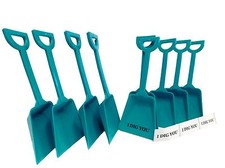 12 Teal Toy Shovels  I Dig You Stickers Mfg USA Great Party Favors Lead Free 