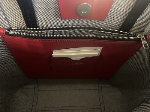 Alexander McQueen Bag- Women’s Large Tote Bag - Hearts Red, Black, White Leather - Picture 15 of 17