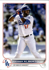 2022 Topps Update Hanser Alberto #US196 Los Angeles Dodgers MLB Baseball