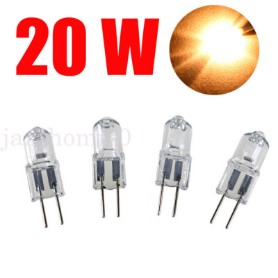 Bis zu 20 Stück G4 Halogen Glühbirnen 20W Long Life Kapsellampen 12V warmweiß