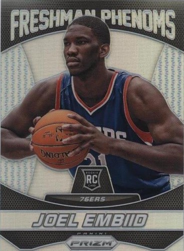 JOEL EMBIID Rookie 2014 Panini Prizm Blue Auto /249 Philadelphia