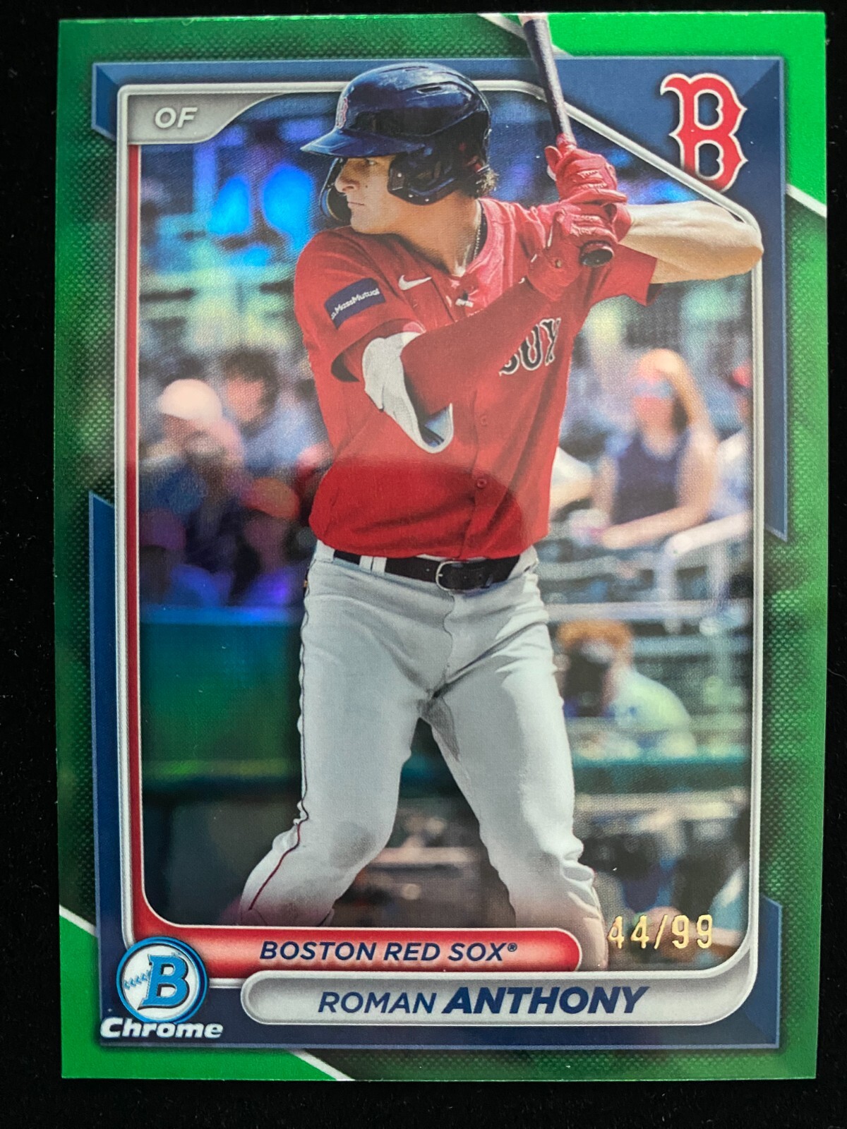 2024 Bowman Chrome ROMAN ANTHONY #BCP-235 GREEN REFRACTOR #/99 Red Sox QUANTITY