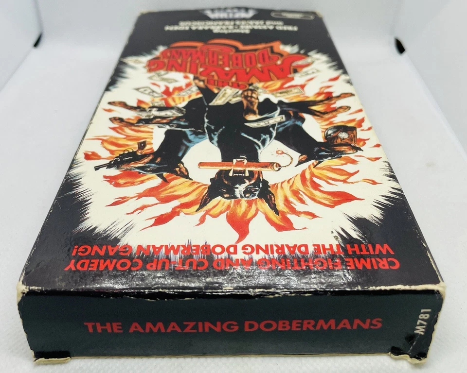 The Amazing Dobermans Fred Astaire Barbara Eden VHS 1985 Rare Double Flap Case - Image 4 of 4