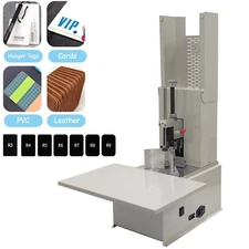 110V Electric Corner Rounding Machine with Protective Cover w/R3-R9,7 Dies