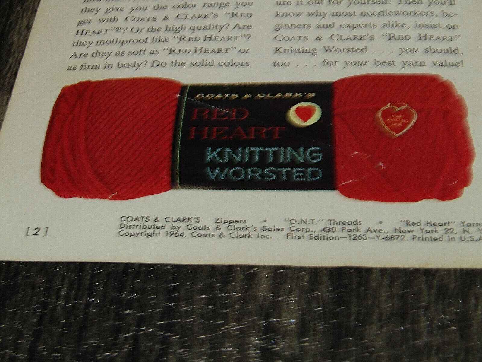 1964 Knitting Pattern, Classic Sweaters, Coats & Clark's Book No. 145 Vintage