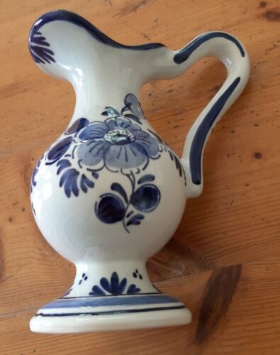 Delft kleine Vase / Kännchen / Krug runde Form blau weiß - Bild 1 von 5