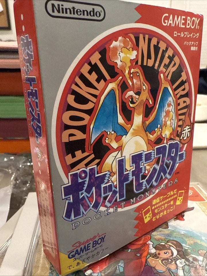 Pokemon Red Version Japanese Complete CIB (Nintendo Gameboy) New Larger Battery - Image 3 of 4