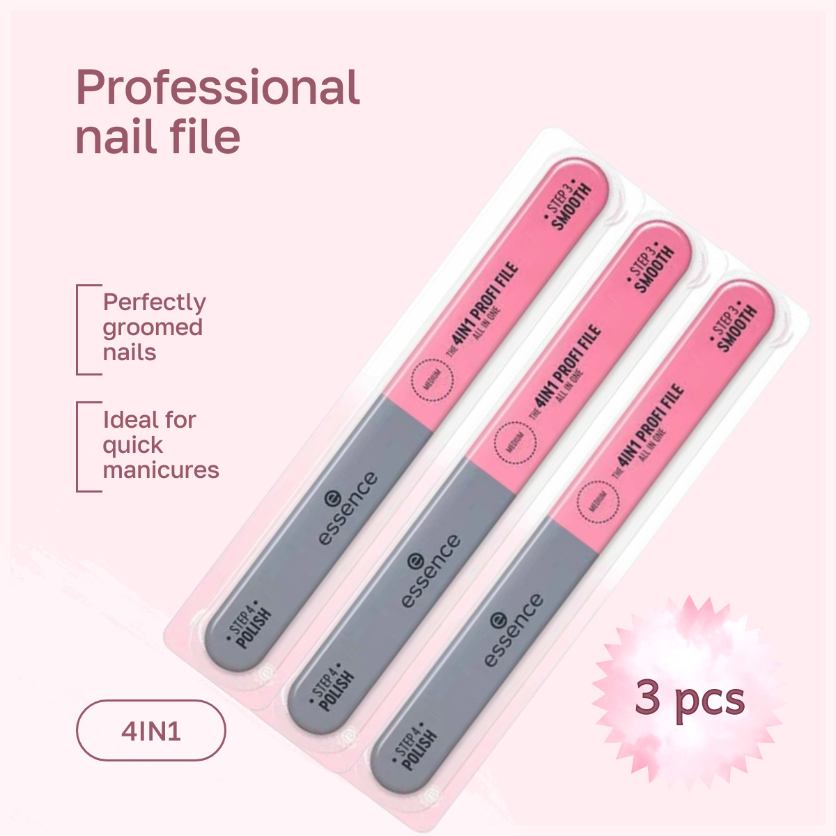 4in1 Profi File Manicure Home - 3 Pcs